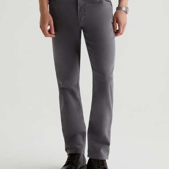Ag Adriano Goldschmeid The Everett Slim Straight Gray Jeans - 36R - Picture 1 of 16